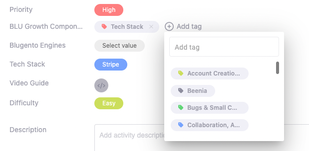 Tag Based Custom Field